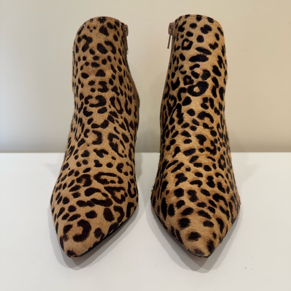 EXPRESS Calf Hair Animal Print Stiletto Ankle Boots 🔥 - Picture 7 of 16